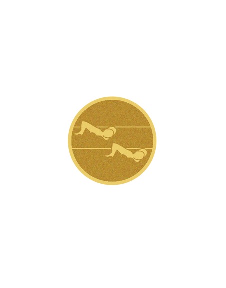 25/26 DISCO DORADO AUTOADHESIVA NATACION Ø 2,5 CM