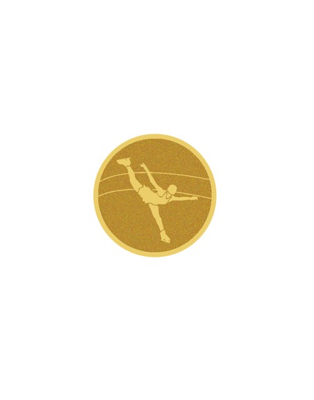 25/26 DISCO DORADO AUTOADHESIVA PATINAJE FEMENINO Ø 2,5 CM