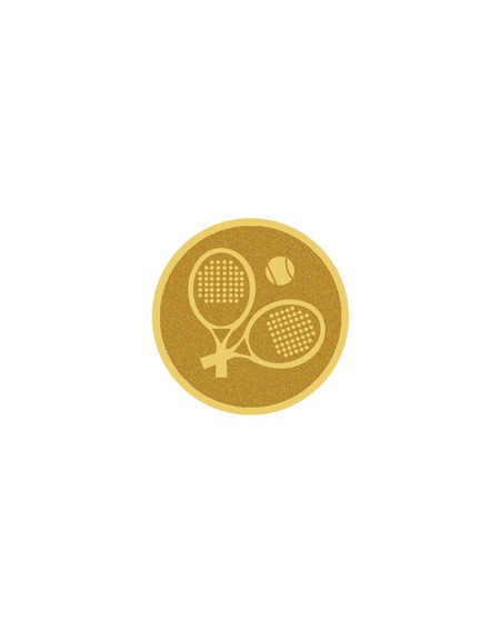 25/26 DISCO DORADO AUTOADHESIVA PADEL Ø 2,5 CM