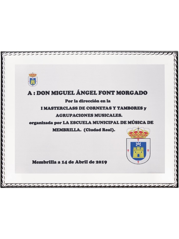 25/26 SOLO PLACA. 18 x 13 CM (E46)(MAD61, MAD12,MAD141,MAD82,MAD51)