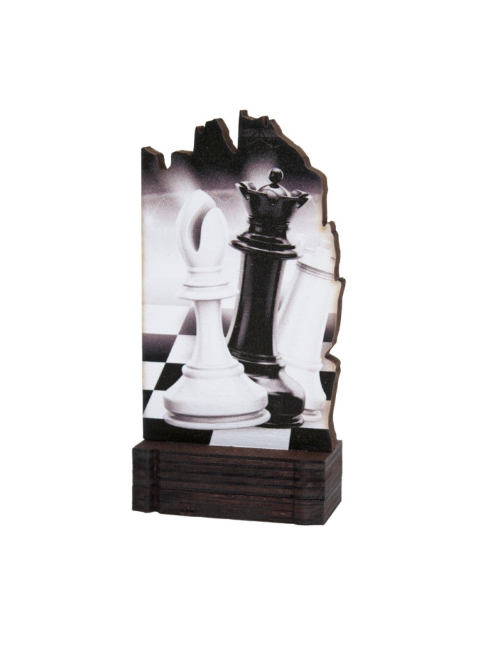 25/26 TROFEO MADERA AJEDREZ . 13 CM