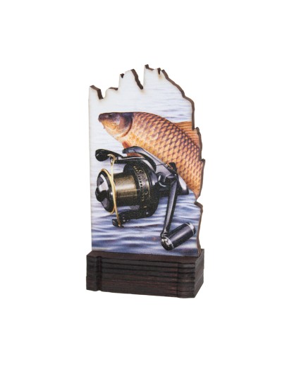 25/26 TROFEO MADERA PESCA . 13 CM