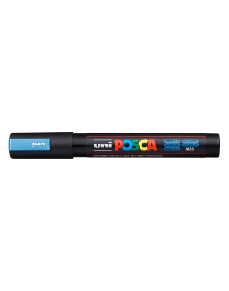 Rotulador uni posca pc-5m marcador de pintura punta conica 1,8-2,5 mm azul metalico