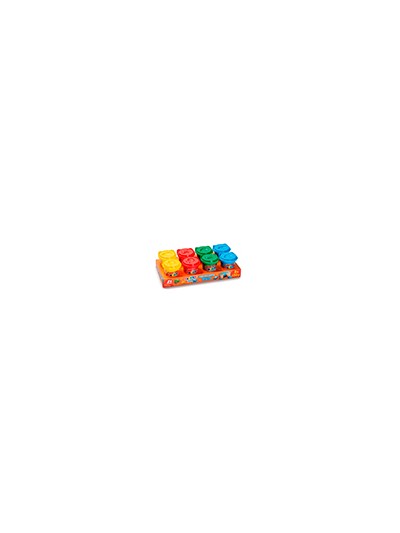 Pasta de modelar carioca baby do 150 ml caja de 8 unidades colores surtidos
