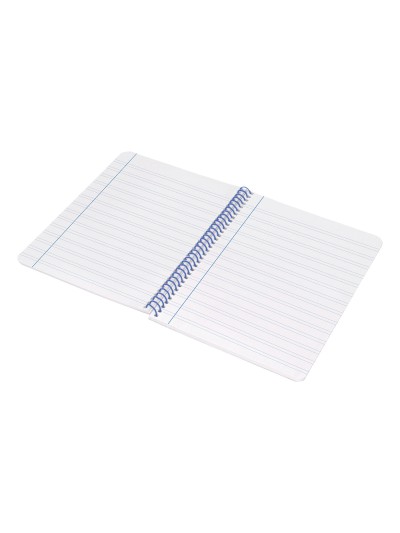 Cuaderno espiral liderpapel a4 wonder tapa plastico 80h 90gr pauta ancha 3,5mm con margen color amarillo