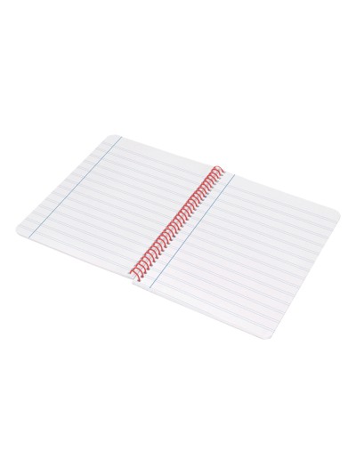 Cuaderno espiral liderpapel a4 wonder tapa plastico 80h 90gr pauta estrecha 2,5mm con margen color naranja