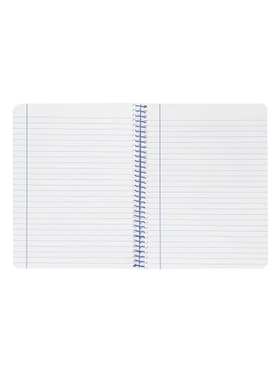 Cuaderno espiral liderpapel a4 wonder tapa plastico 80h 90gr rayado horizontal con margen color verde oscuro