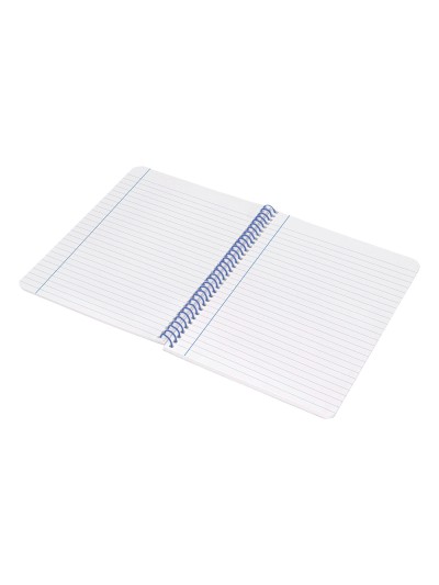 Cuaderno espiral liderpapel a4 wonder tapa plastico 80h 90gr rayado horizontal con margen color amarillo