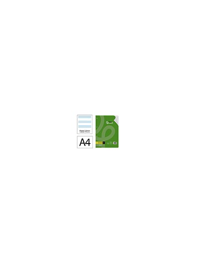 Recambio liderpapel a4 100 hojas 75 gr pauta 5 2.5mm con margen 4 taladros