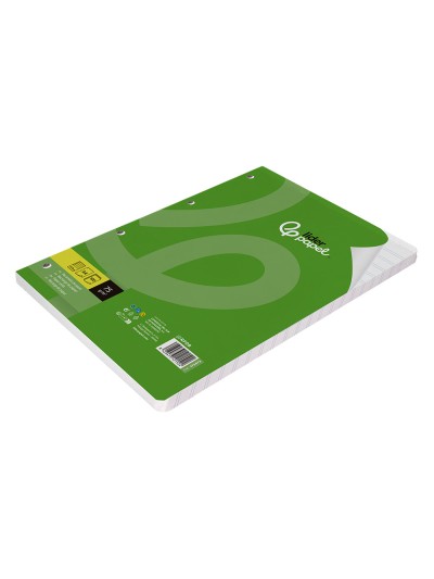 Recambio liderpapel a4 100 hojas 75 gr pauta 5 2.5mm con margen 4 taladros