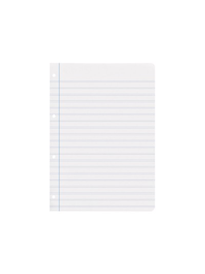 Recambio liderpapel a4 100 hojas 75 gr pauta 5 2.5mm con margen 4 taladros