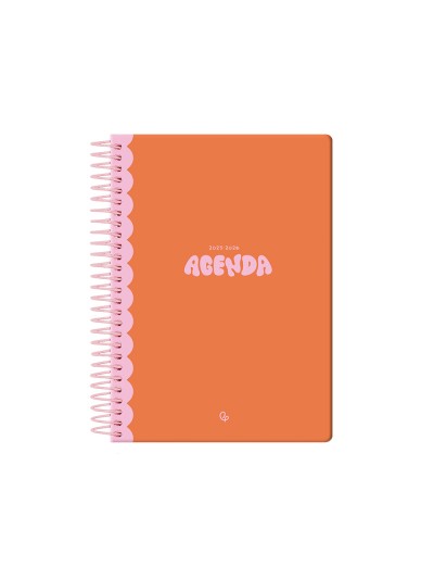 Agenda escolar liderpapel 25-26 espiral classic naranja dia pagina a5 bilingüe papel fsc 70 gr