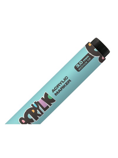 Rotulador liderpapel acrylic base agua todo tipo de superficie punta redonda 3 mm verde menta