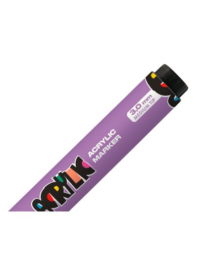Rotulador liderpapel acrylic base agua todo tipo de superficie punta redonda 3 mm malva