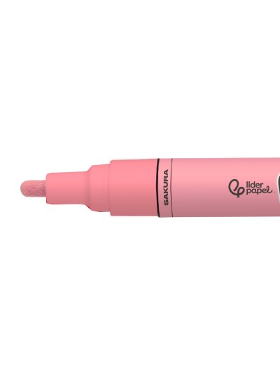 Rotulador liderpapel acrylic base agua todo tipo de superficie punta redonda 3 mm rosa sakura