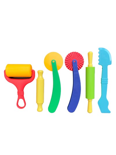 Instrumentos de modelar liderpapel para plastilina de plastico caja de 6 piezas