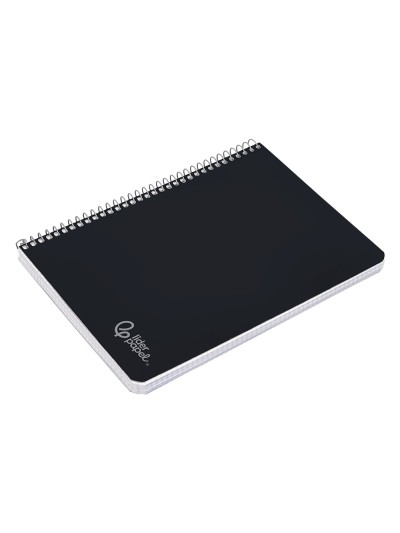 Cuaderno espiral liderpapel a4 witty tapa dura 80h 90gr pauta 3,5mm con margen color negro