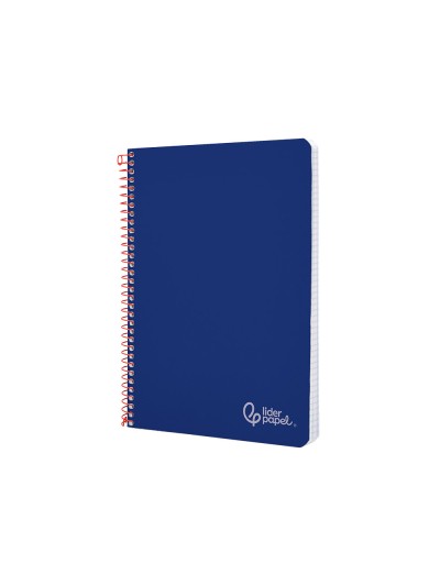 Cuaderno espiral liderpapel a4 witty tapa dura 80h 90gr pauta 3,5mm con margen color azul oscuro