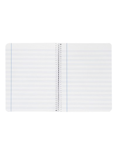 Cuaderno espiral liderpapel a4 witty tapa dura 80h 90gr pauta 3,5mm con margen color azul oscuro