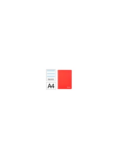 Cuaderno espiral liderpapel a4 witty tapa dura 80h 90gr pauta 2,5mm con margen color rojo