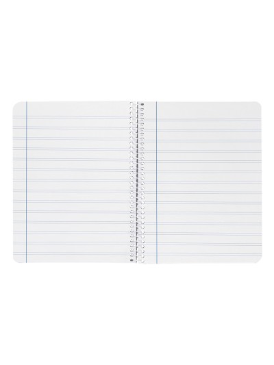 Cuaderno espiral liderpapel a4 witty tapa dura 80h 90gr pauta 2,5mm con margen color rojo