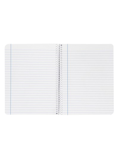 Cuaderno espiral liderpapel din a4 witty tapa dura 80h 90gr rayado horizontal con margen color rojo