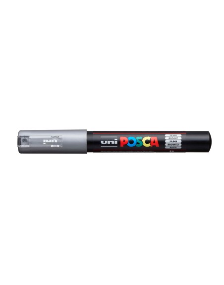 Rotulador uni posca 0,7 mm pc-1m plata