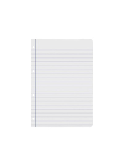 Recambio liderpapel a4 100 hojas 60g/m2 pauta 5ª 2.5mm con margen 4 taladros