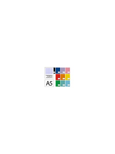 Libreta liderpapel smart a5 plus 32 hojas 75g/m2 cuadro 6mm con margen