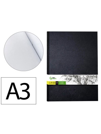 Bloc dibujo liderpapel esbozos encuadernado din a3 420x297 mm 100 hojas 100 gr/m2