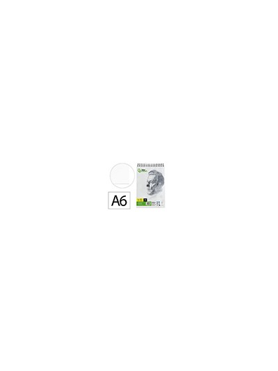 Bloc dibujo liderpapel esbozos espiral din a6 105x148mm 100 hojas 90gr/m2 sin recuadro