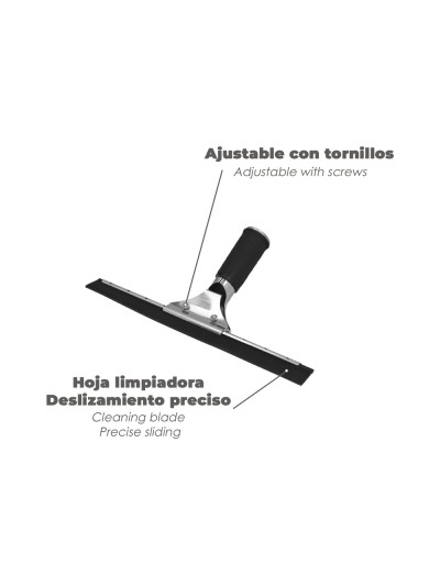 Limpiacristales Profesional Inoxidable 30 cm.