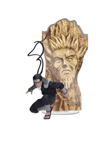 Figura banpresto naruto shippuden panel spectacle hiruzen sarutobi 7cm
