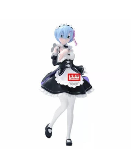 Figura banpresto re: zero starting life in another world glitter & glamours rem maid ver. 24cm