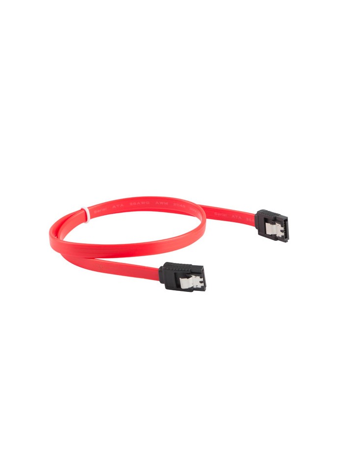 Cable sata iii lanberg 6gb - s hembra hembra clip metal 30cm rojo Cable sata iii lanberg 6gb - s hembra hembra clip metal 30cm rojo