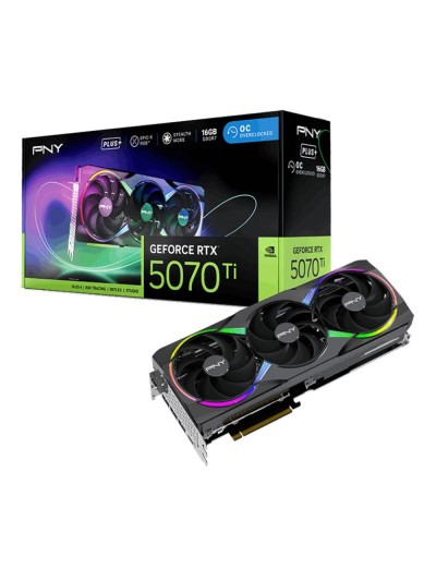 Tarjeta grafica pny rtx 5070 ti plus tepic - x 16gb gddr7 rgb