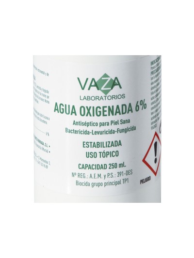 Agua oxigenada vaza bote de 250 ml
