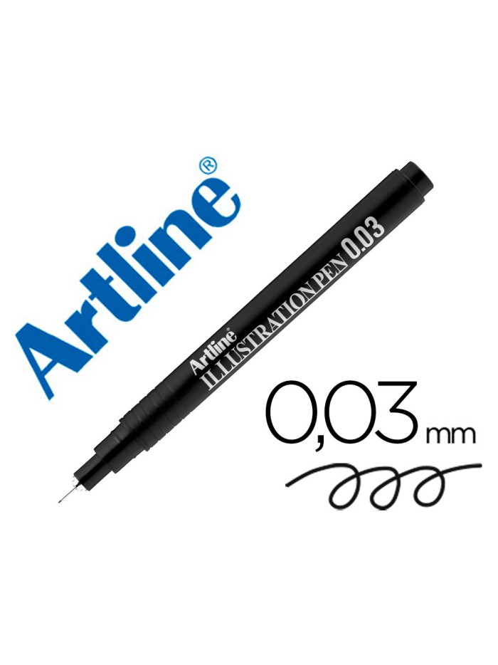 Rotulador artline calibrado micrometrico negro illustration pen ek-2803iln punta poliacetal 0,03mm Rotulador artline calibrado micrometrico negro illustration pen ek-2803iln punta poliacetal 0,03mm