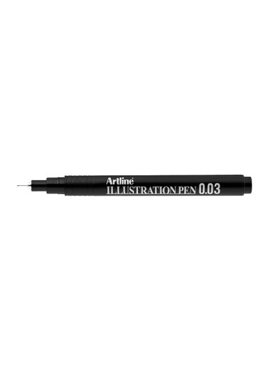 Rotulador artline calibrado micrometrico negro illustration pen ek-2803iln punta poliacetal 0,03mm