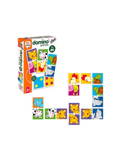 Juego diset educativo domino animals