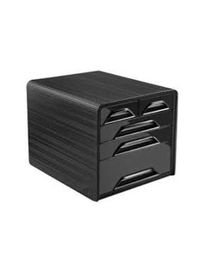 Fichero cajones de sobremesa cep 5 cajones mixtos negro/negro 360x288x270 mm