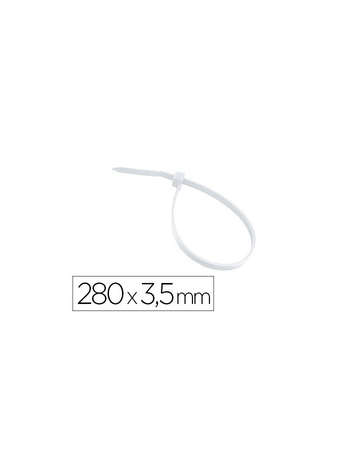 Brida 3m para interior blanca 280x3,5 mm bolsa de 100 unidades Brida 3m para interior blanca 280x3,5 mm bolsa de 100 unidades