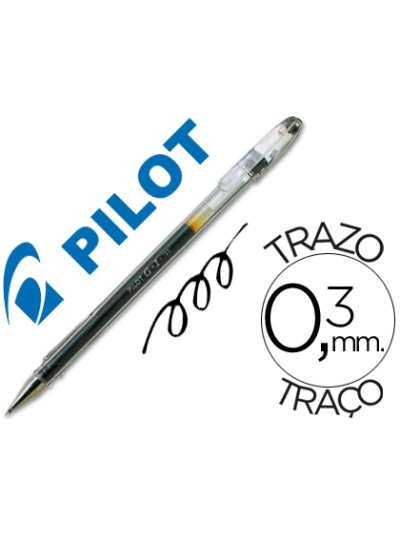 Boligrafo pilot g-1 negro tinta gel