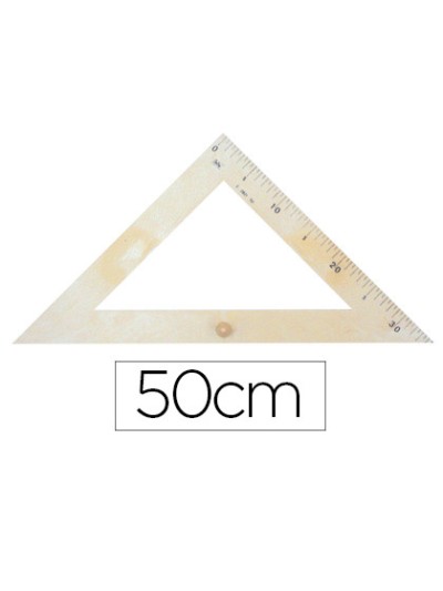 Escuadra para encerado faibo plastico imitacion madera 50 cm