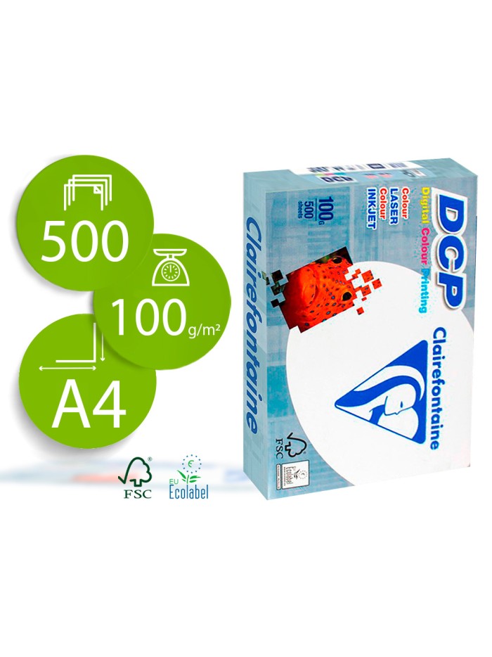Papel fotocopiadora clairefontaine din a4 100 gramos paquete de 500 hojas Papel fotocopiadora clairefontaine din a4 100 gramos paquete de 500 hojas