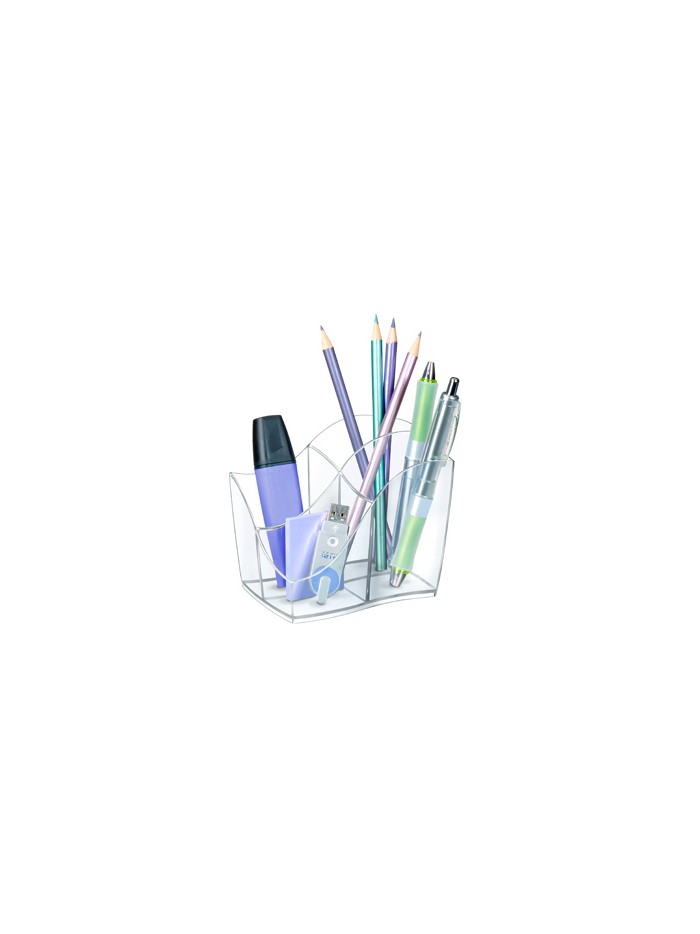 Organizador sobremesa cep gama ellypse plastico transparente 118x89x98 mm Organizador sobremesa cep gama ellypse plastico transparente 118x89x98 mm