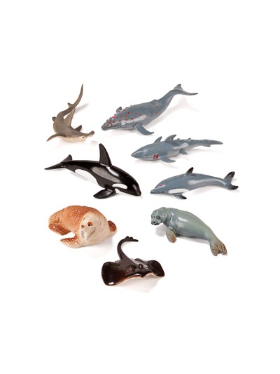 Juego miniland animales marinos 8 figuras