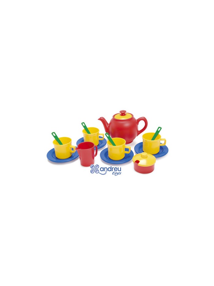 Juego dantoy te 4 servicios 17 piezas 12x18,5x19 cm Juego dantoy te 4 servicios 17 piezas 12x18,5x19 cm