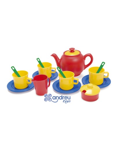 Juego dantoy te 4 servicios 17 piezas 12x18,5x19 cm