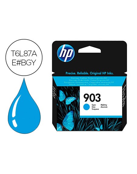 Ink-jet hp 903 officejet pro 6960 / 6970 cian 315 pag